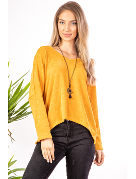 Bluza Dama Tricot YeelsFour Mustar