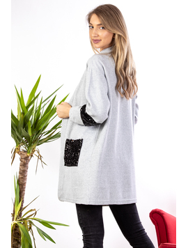 Cardigan Dama HandPey78 Gri Deschis