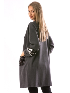 Cardigan Dama HandPey78 Gri Inchis