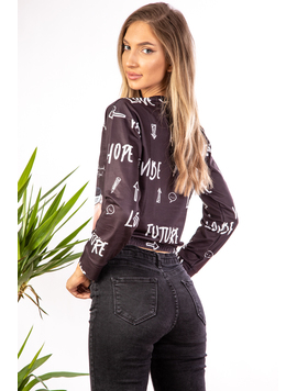 Hanorac Dama MikkysOne Negru