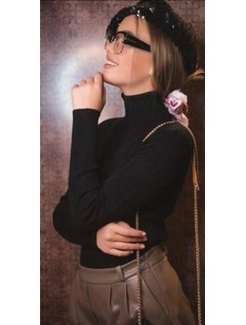 Pulover Dama Bumbac Gellya Negru