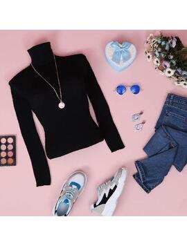 Pulover Dama Bumbac Gellya Negru