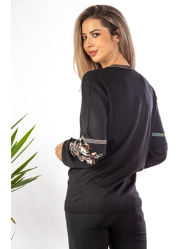 Pulover Dama TraditionalLinna Negru