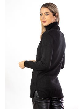 Pulover Dama Tricotat Fendys Negru
