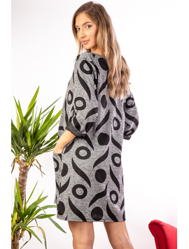Rochie Dama Berna Gri Inchis