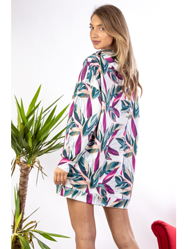 Rochie Hanorac Dama Tropera Alb