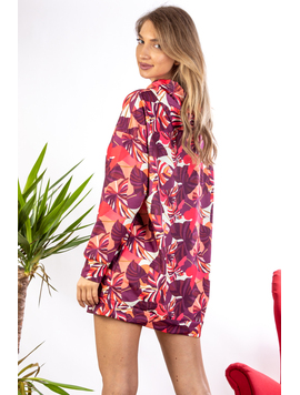 Rochie Hanorac Dama Tropera Mov