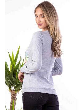 Bluza Dama Bumbac LoveFlowers Gri