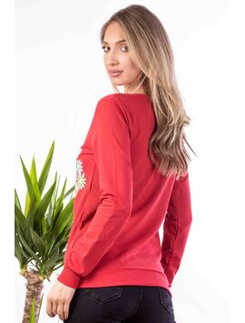 Bluza Dama Bumbac LoveFlowers Caramiziu