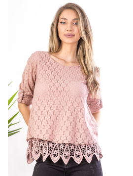 Bluza Dama Dantela Terresa Roz Fanat
