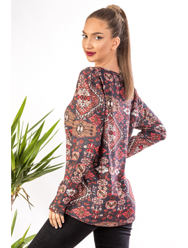 Bluza Dama Bumbac Kepys Gri