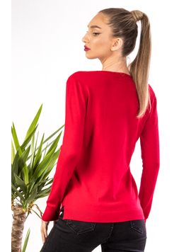Pulover Dama MissLadyOne Rosu