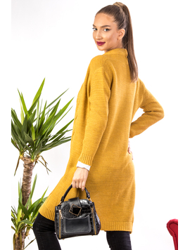 Cardigan Dama Giulya Mustar