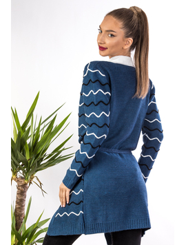 Cardigan Dama Pattyson Bleumarin