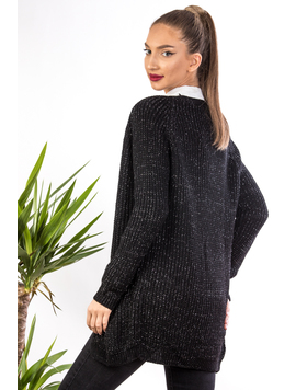 Cardigan Dama GoldInsert Negru