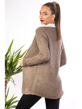 Cardigan Dama GoldInsert Bej