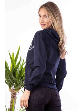 Hanorac Dama Bumbac PourToujours Bleumarin