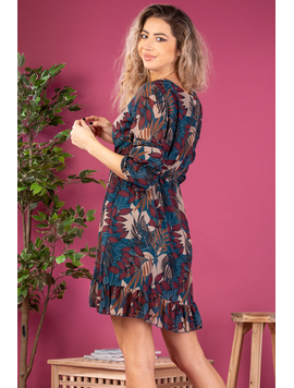 Rochie Dama Voal Jeddy Turcoaz