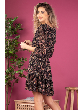 Rochie Dama Voal JeddyTwo Negru