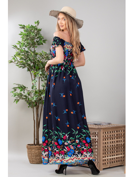 Rochie Dama Lunga JustinnaTwo Bleumarin