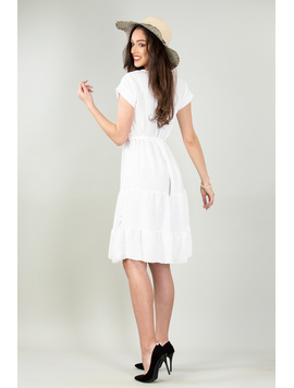 Rochie Dama Navarro Alb