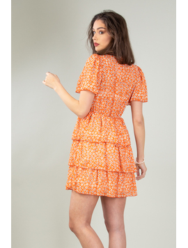 Rochie Dama Burrows Portocaliu
