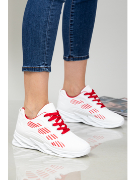 Adidasi Dama WindMax Alb si Rosu