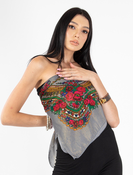 Esarfa Dama Peggy Gri