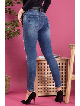 Blugi Dama Patchery One Bleumarin