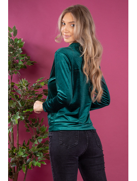 Hanorac Dama Catifea JaymsonOne Verde