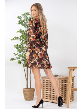 Rochie Dama AzeemFive Negru si Maroniu