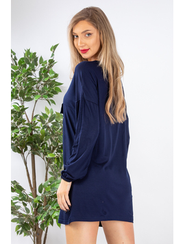 Rochie Dama Gregory Bleumarin