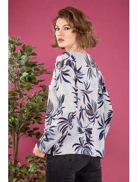 Bluza Dama ShortFlowerThree Gri