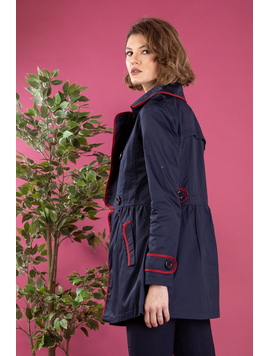 Trench Dama Leighton Bleumarin