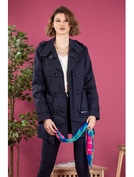 Trench Dama Farrell Bleumarin