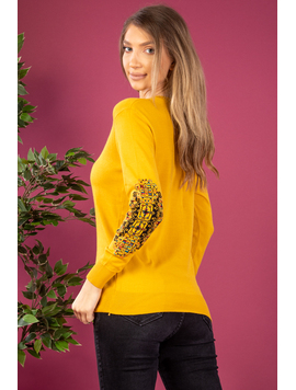 Pulover Dama TradyAwaisTwo Mustar