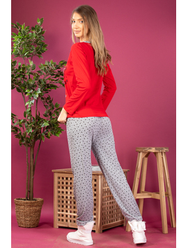 Pijama Dama TeeganFour Rosu