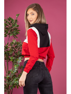 Hanorac Dama ThreeHood One Rosu