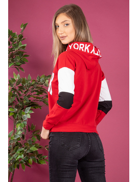 Hanorac Dama NewYorkHoodie Rosu