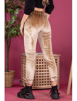 Pantaloni Dama Catifea Velvefy Bej