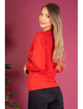 Bluza Dama SketchyMouse Three Rosu