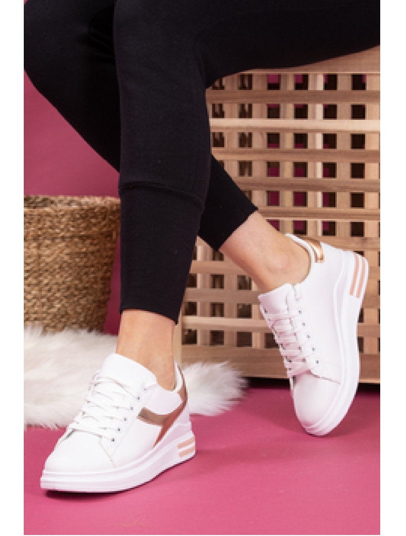 Adidasi Dama SportStar Two Alb si Auriu