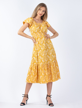 Rochie Dama Devon Mustar