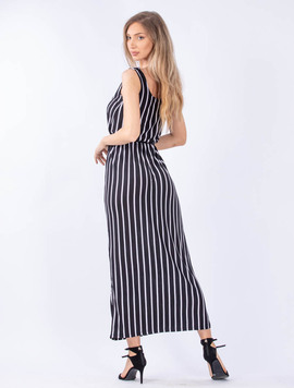 Rochie Dama Lunga StripsOn Negru