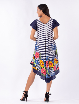 Rochie Dama Garnett Bleumarin