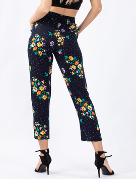 Pantaloni Dama Bumbac YlosOne Bleumarin