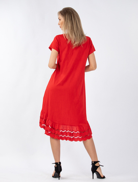Rochie Dama Kelley Rosu