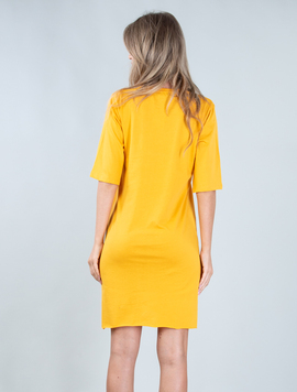 Rochie Dama Crystal Mustar