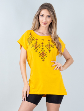 Tricou Dama Jefferas Mustar