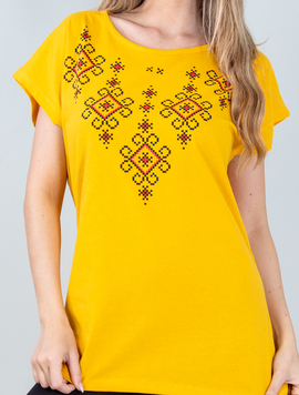 Tricou Dama Jefferas Mustar